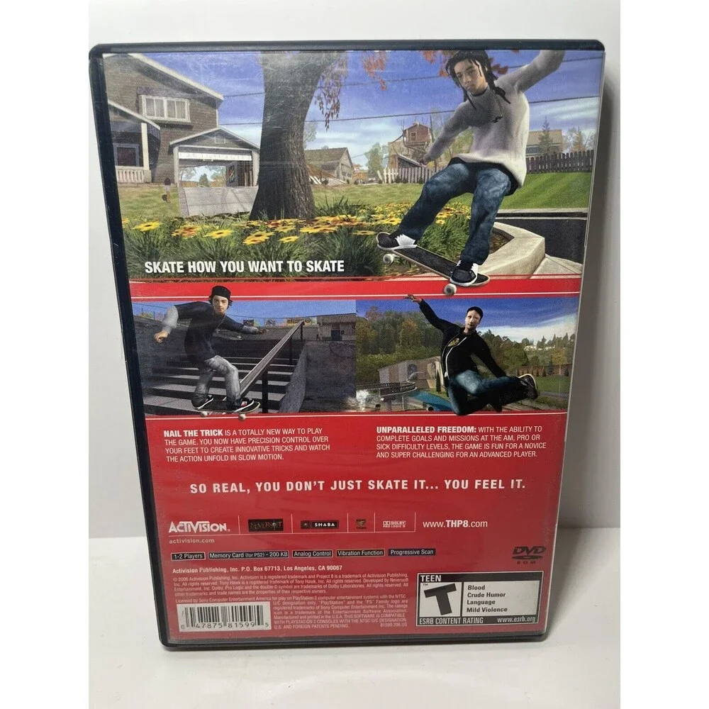 Tony Hawk's Project 8 (Sony PlayStation 2 PS2)